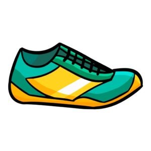 anime running shoe side view example