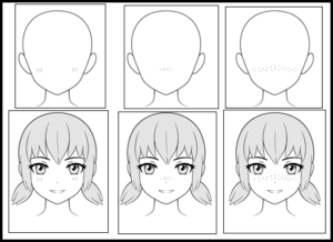 How to Draw Freckles on Anime Faces