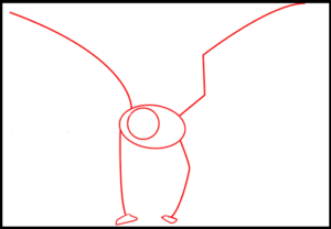 Step 6 of Drawing Anime Angels wings