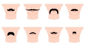 Anime characters moustache drawing