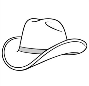 cowboy hat drawing