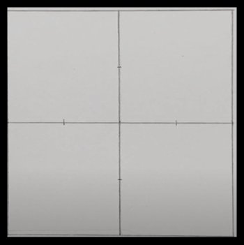 Step No 1) Start with 6x6 cm squares for Yuji Itadori drawing