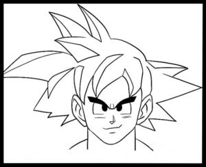 Step#13 Goku's shoulders drawing