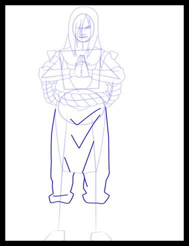 Draw Orochimaru clothes (2)