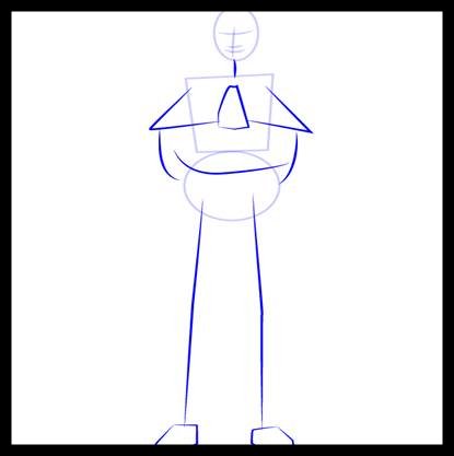 Draw outline for feets