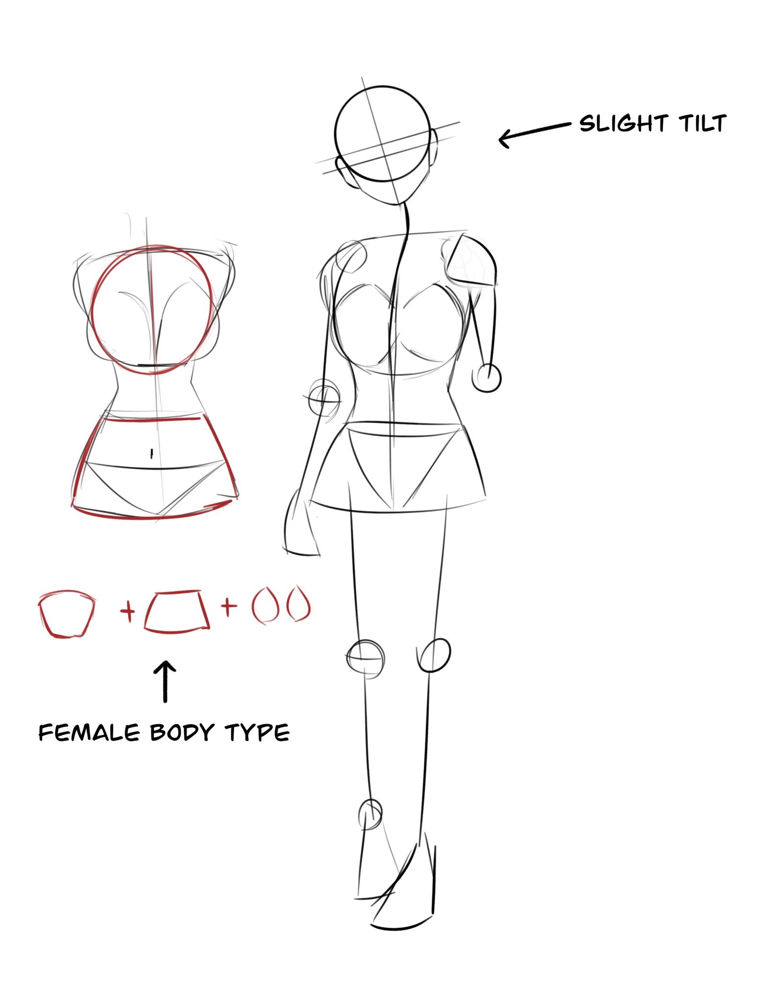 1) Draw Toga's Pose