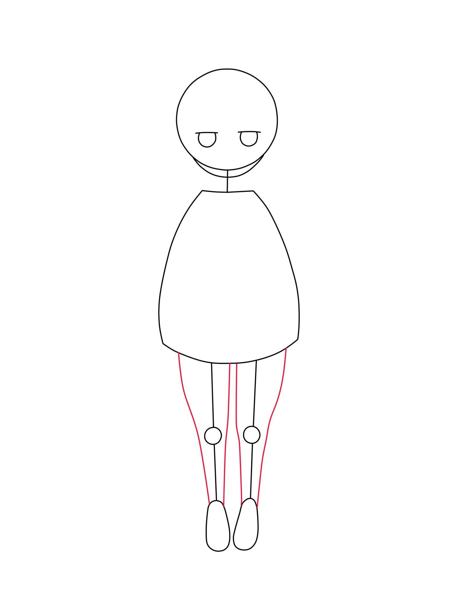 Draw Kanna Kamui's Legs