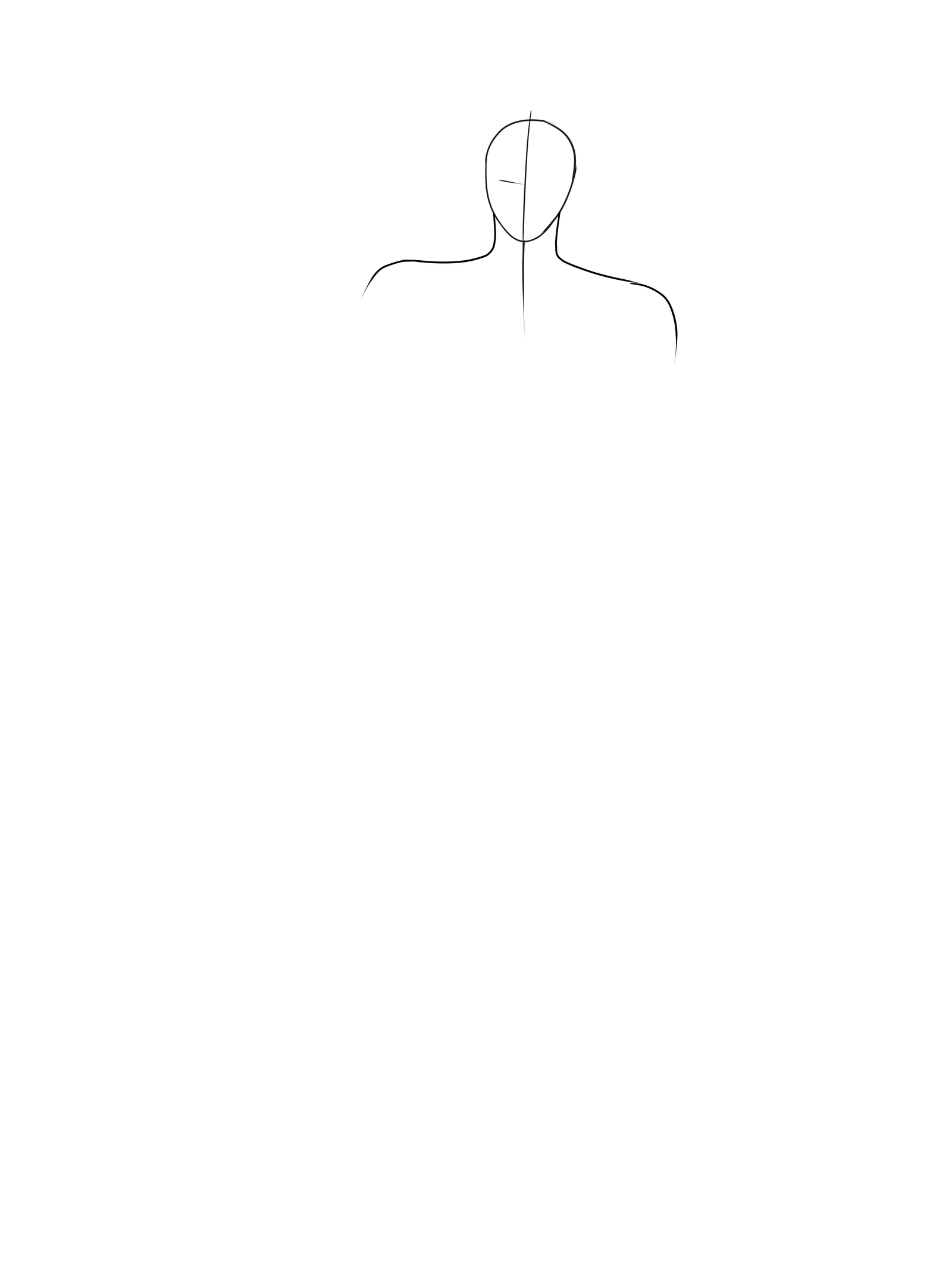 STEP 2) Draw the shoulder
