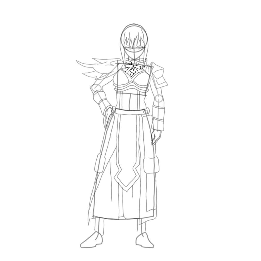 Draw the Upper Part of Darkness Konosuba Armor