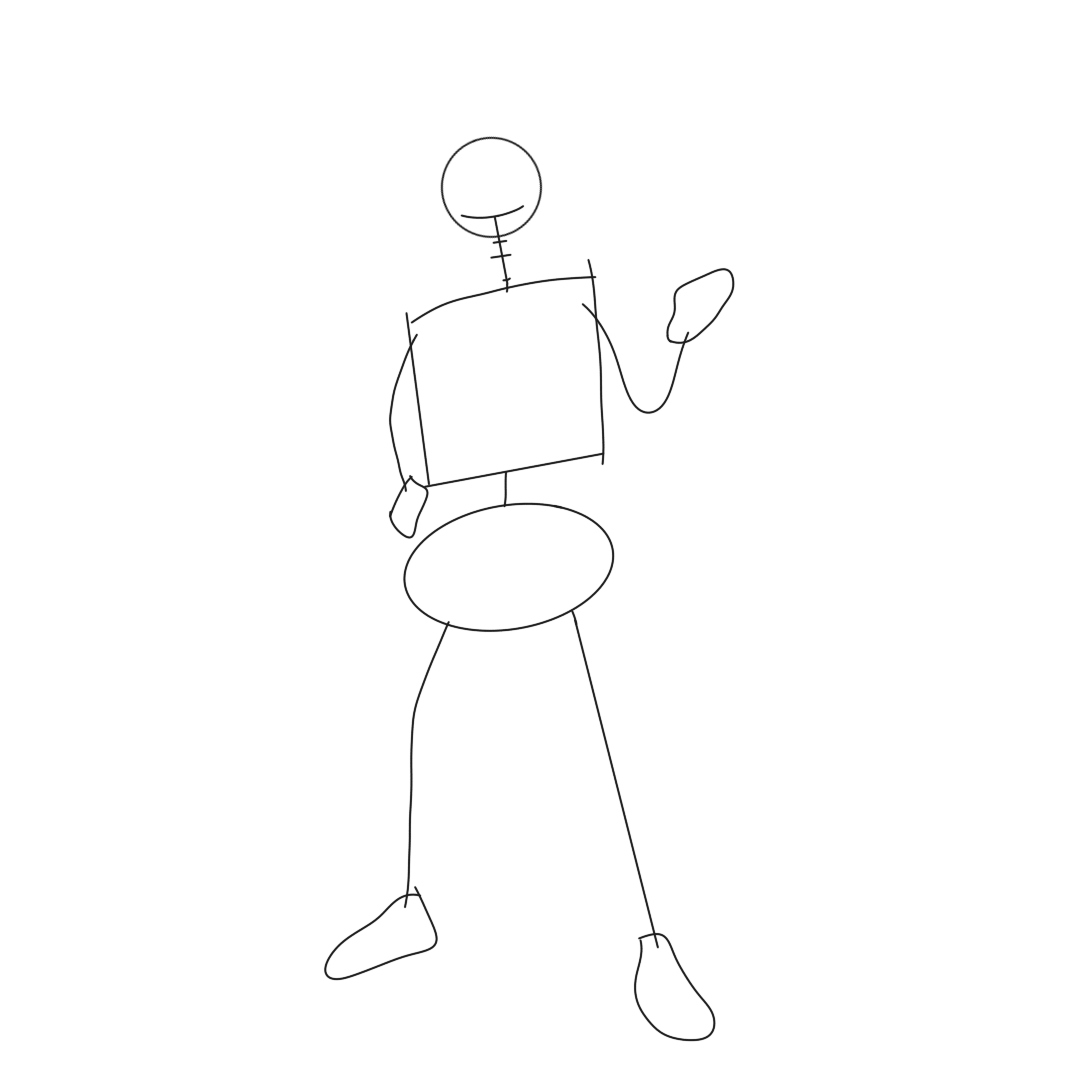 Draw Kiba’s Pose