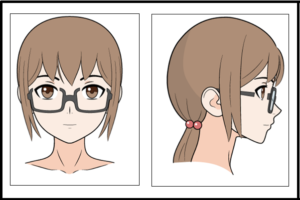 Drawing Anime Glasses Down on the Nose