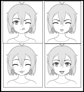 Step-by-Step Instructions for Drawing an Anime Tongue Out Face