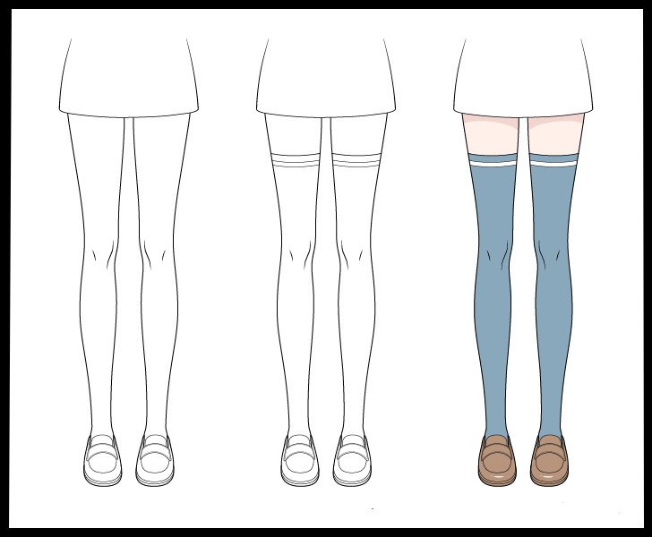 anime_stockings_drawing_step_by_step