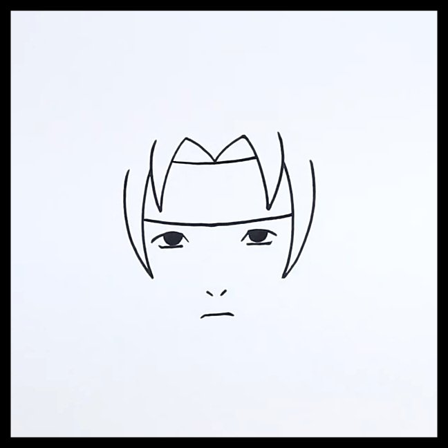 Sasuke Uchiha Hair Bands drawing