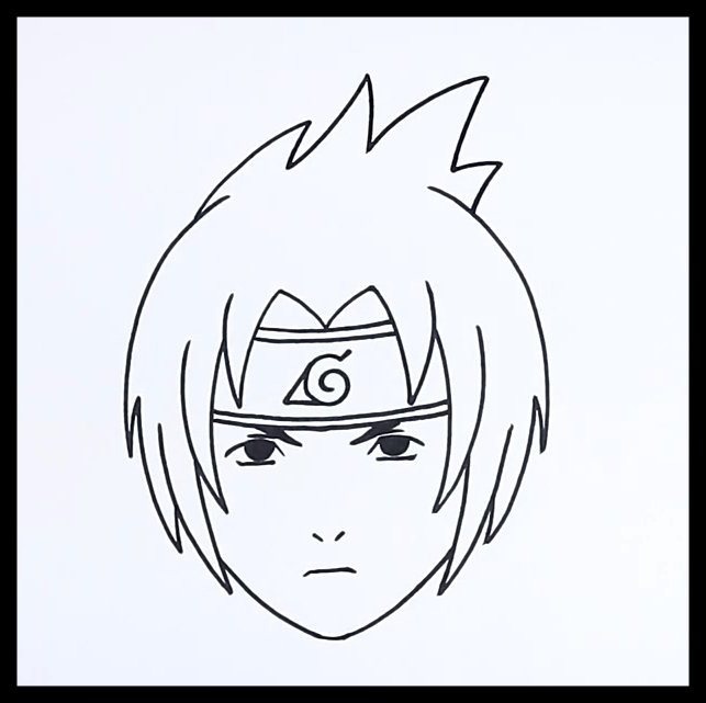 Sasuke uchiha hair & symbol drawing (4)