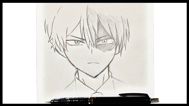 An In-Depth Guide To Shoto Todoroki Drawing From My Hero Academia