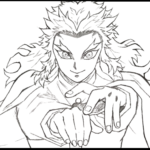 Learn Kyojuro Rengoku Drawing in Just 6 Minutes A Day
