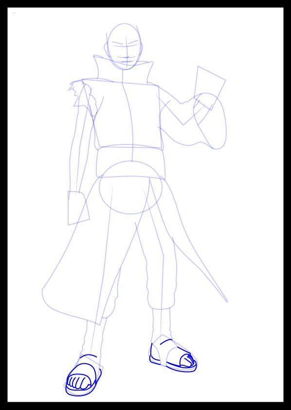 Outline Obito Uchihas Pant and shoes