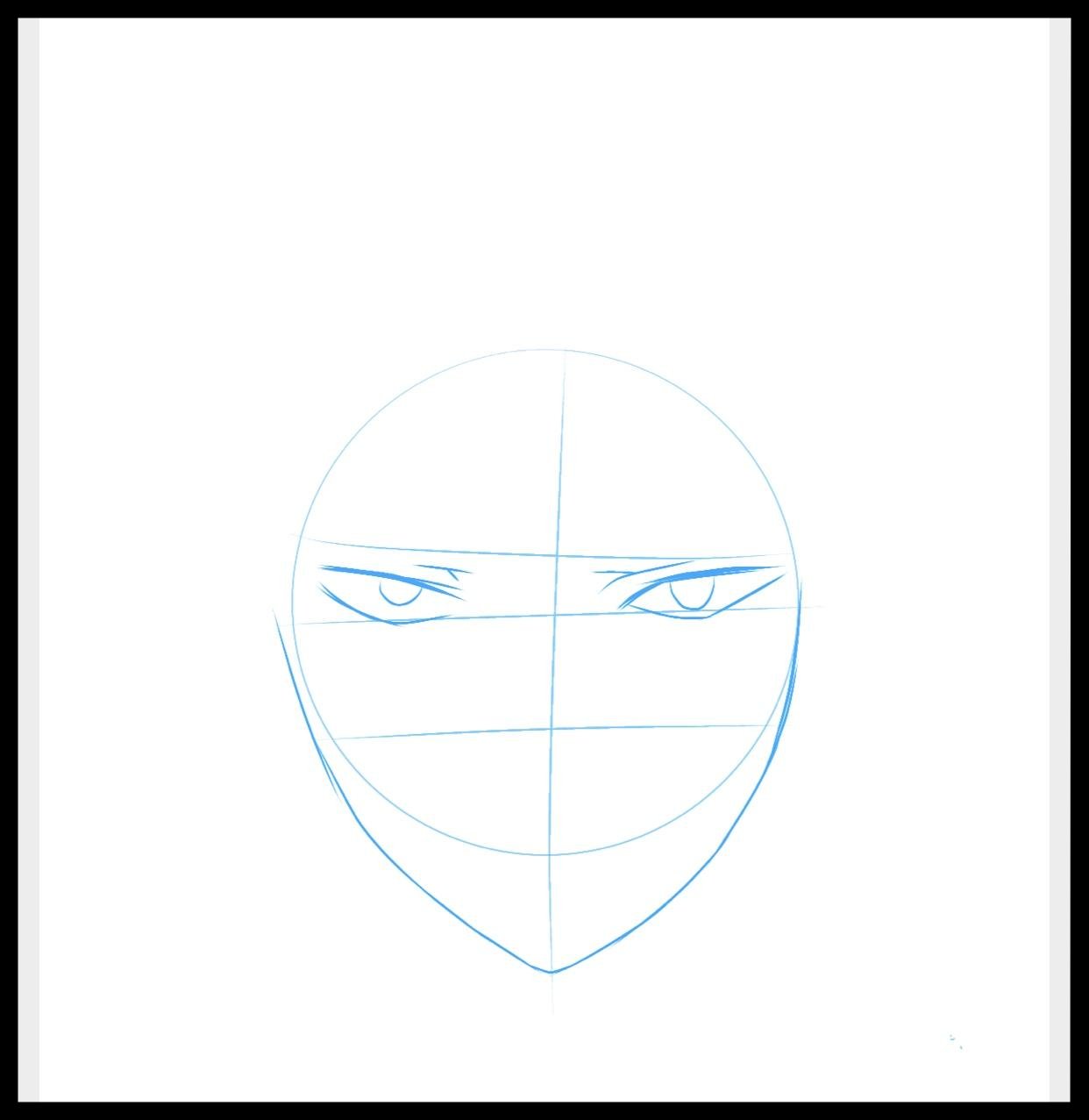Step 4) Now draw Isaac Zack Foster eyes and little eyebrows