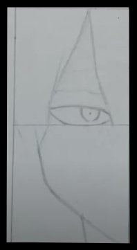 Step No 6) Draw the left eye (1)