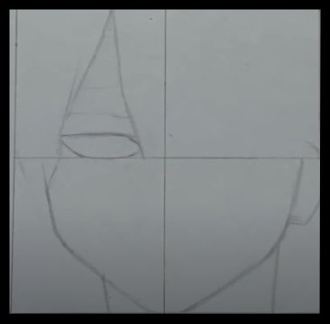 Step No 6) Draw the left eye (2)