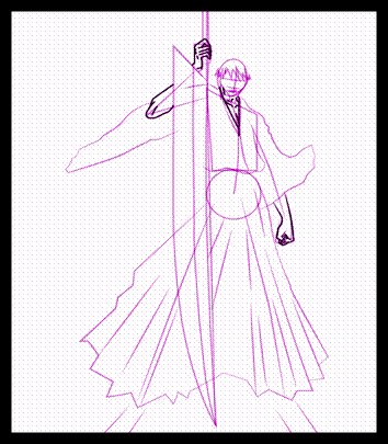 Draw Fingers and Sword of Ichigo