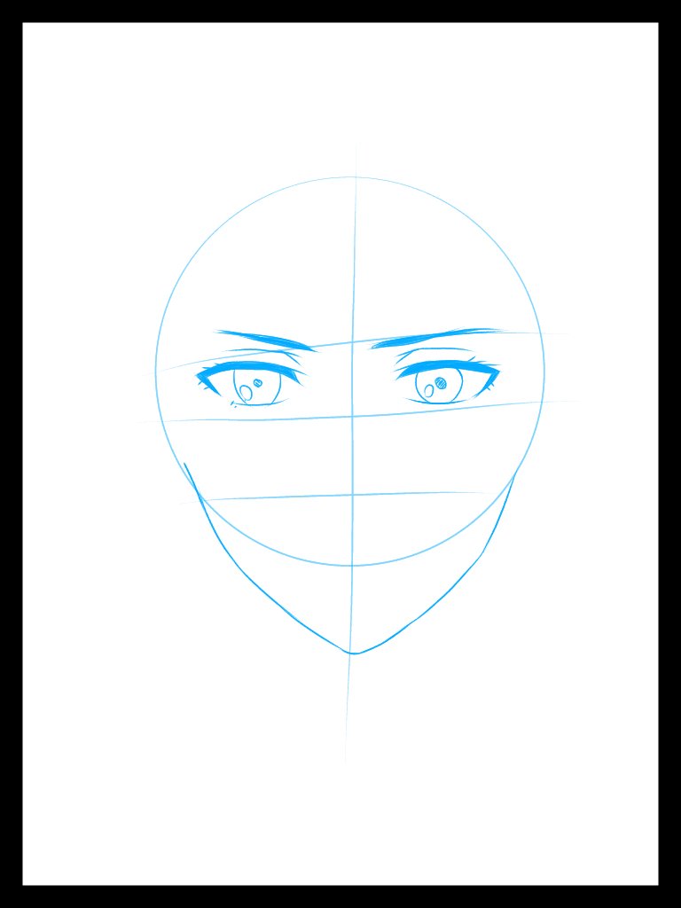 Draw Mikasa Ackerman Eyes and Eyebrows