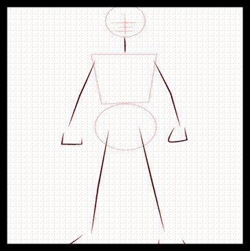 Draw outline for Moneky D. Luffy feets