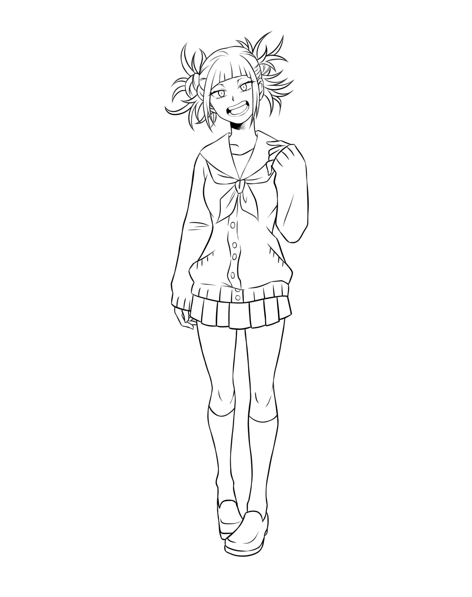 4) Enhancement in Himiko Toga's Drawing