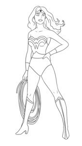 Drawing Wonder Woman (How To Draw Superhero Wonder woman)