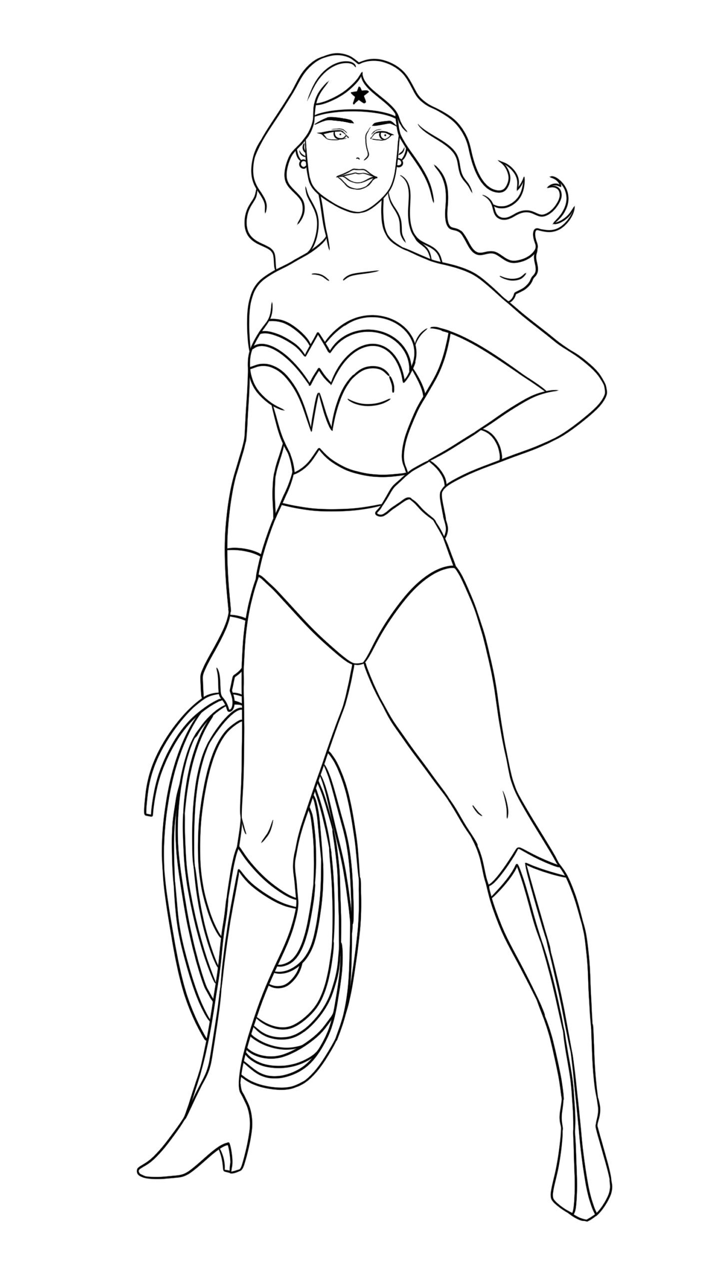 Drawing Wonder Woman (How To Draw Superhero Wonder woman)