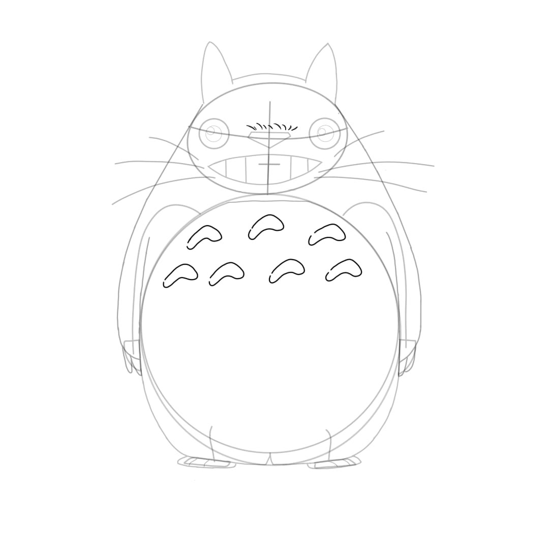 Add Details to the Totoro Drawing