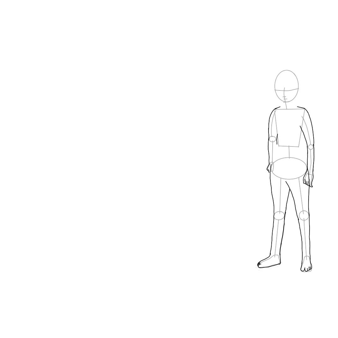 Outline Haku’s Arms and Legs